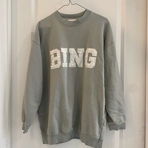 Anine Bing Gray Crewneck Sweater